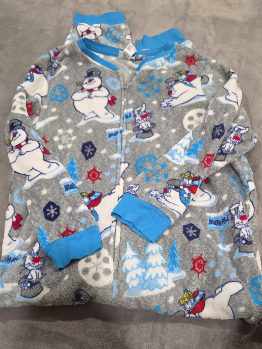 Snowman Fleece Pajama Onesie